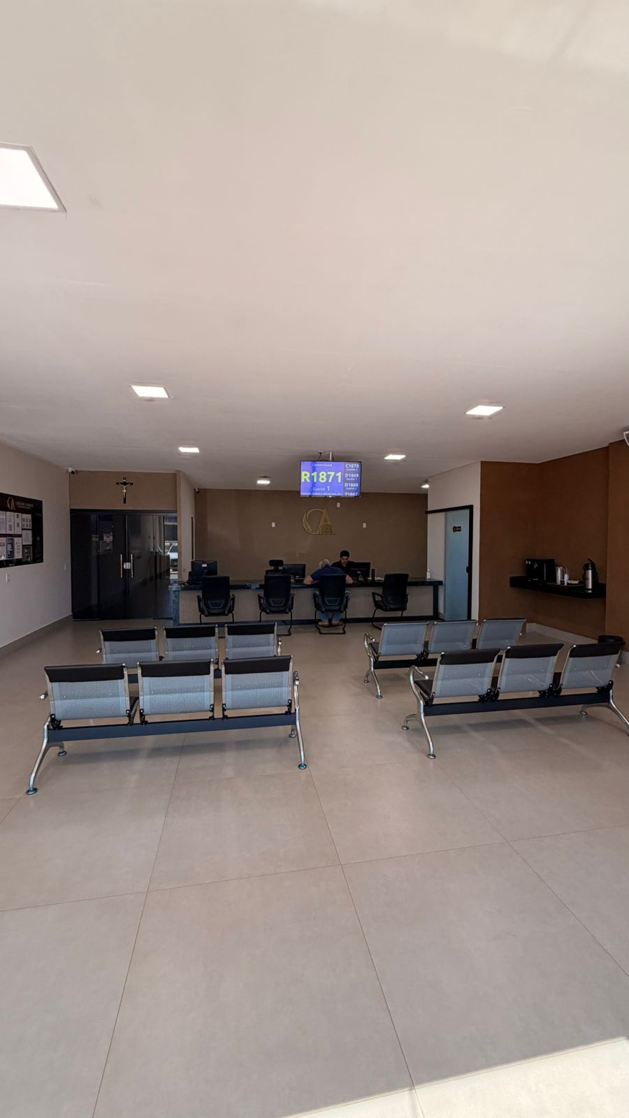 Sala de espera do Cartório Andrade